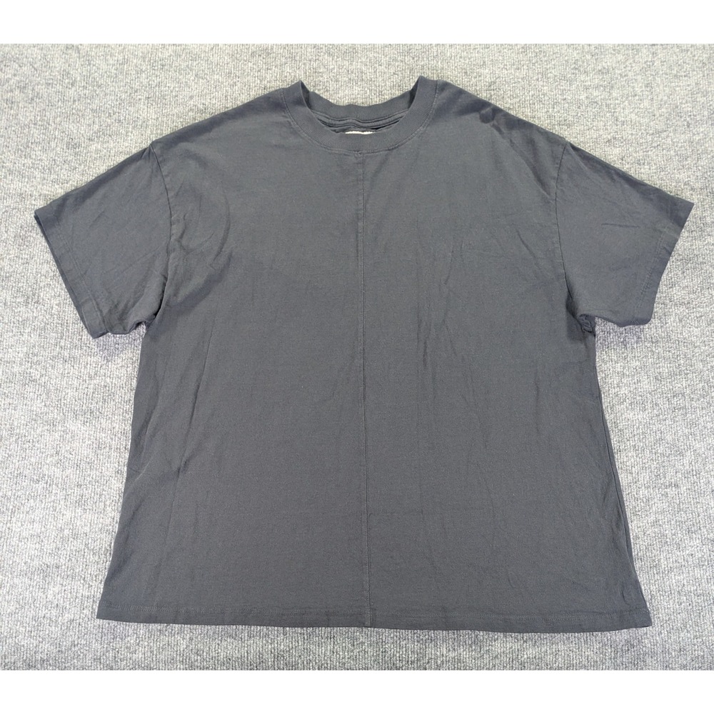 Daniel Patrick Mens Center Seam Short Sleeve T-Shirt Black Size L Made in USA